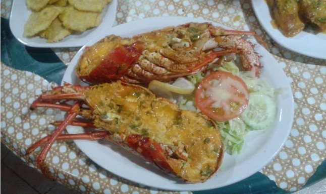 Whole Lobster in a zesty Creole Caribbean Sauce